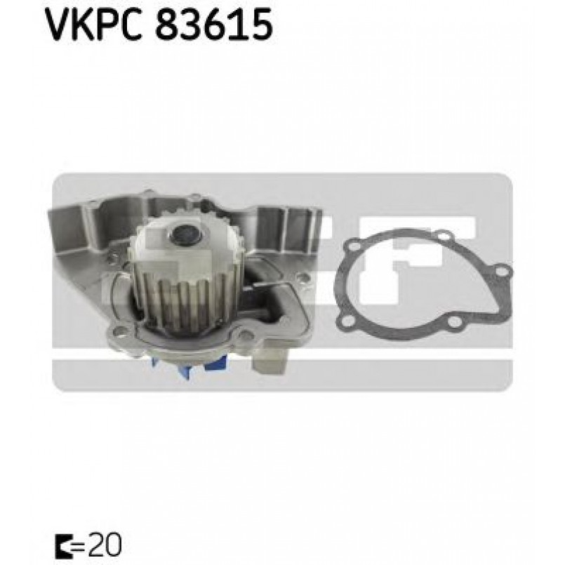 VKPC 83615 SKF - Насос охолоджуючої рідини